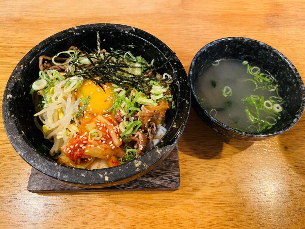 東横堀韓食堂てっさん, 韓国料理, 堺筋本町, 石焼ビビンバ