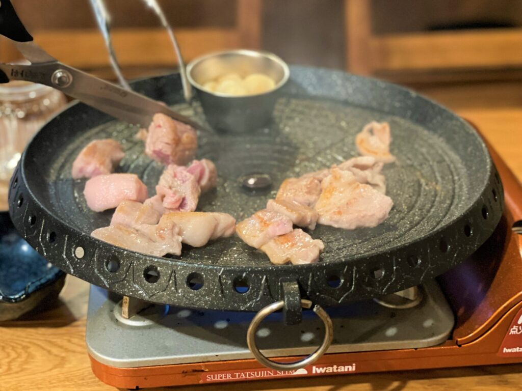 東横堀韓食堂てっさん, 韓国料理, サムギョプサル