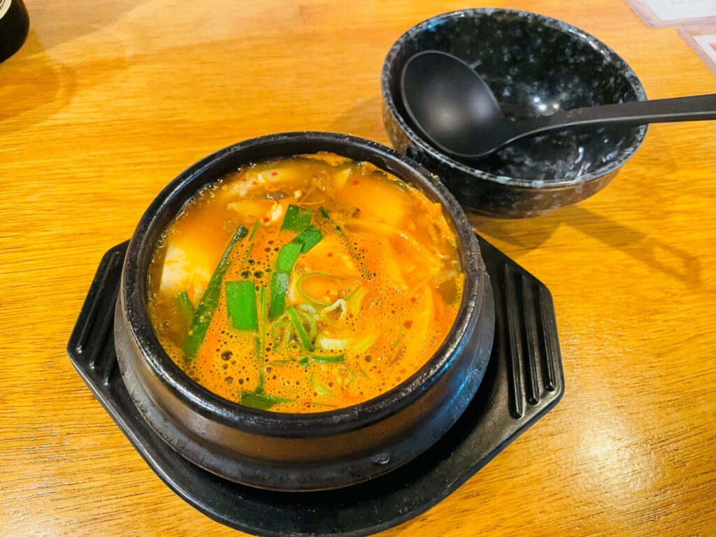 東横堀韓食堂てっさん, 韓国料理, 堺筋本町, 豆腐チゲ, 韓国料理