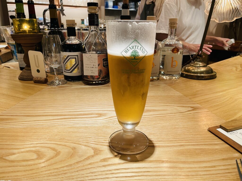 u(ウー)、堺筋本町、ビール